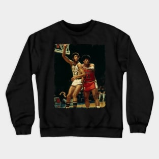 Kareem Getting Position on Wes Unseld Crewneck Sweatshirt